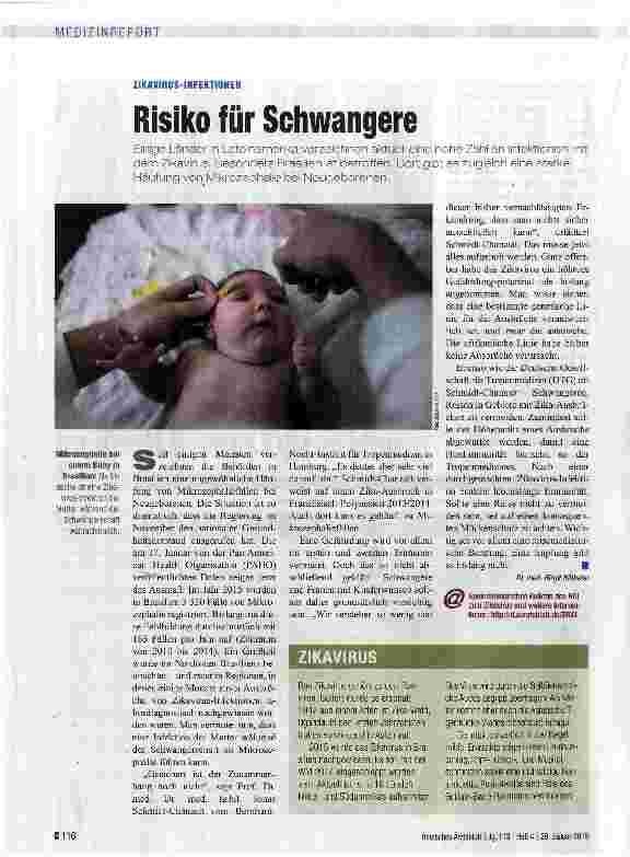 Vorschauseite 1: Risiko für Schwangere