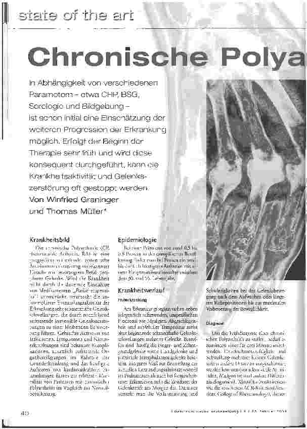 Vorschauseite 1: Chronische Polyarthritis