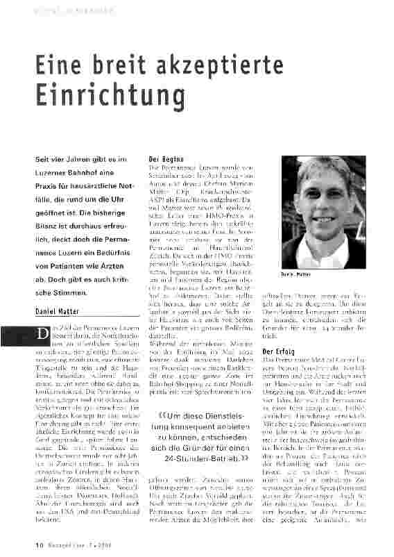 Vorschauseite 1: Eine breit akzeptierte Einrichtung