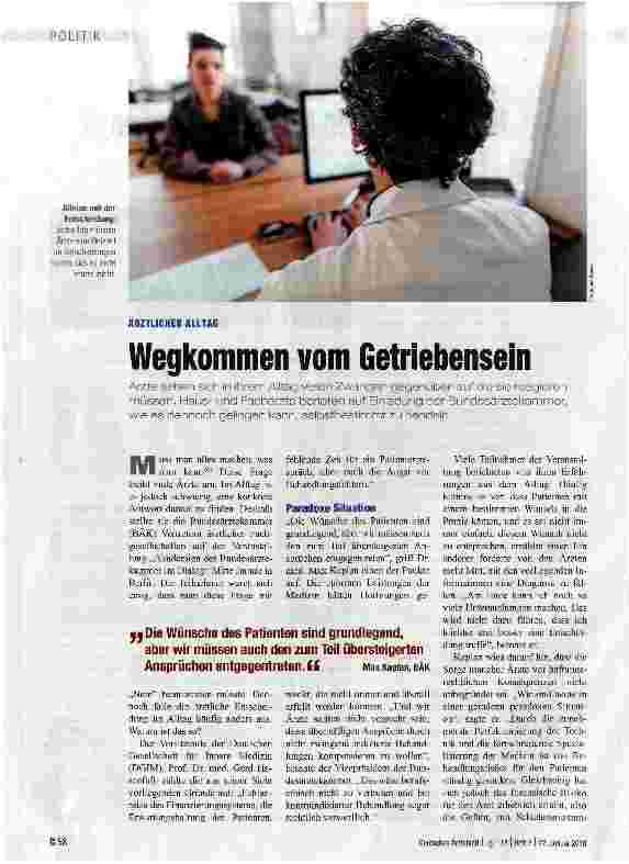 Vorschauseite 1: Wegkommen vom Getriebensein