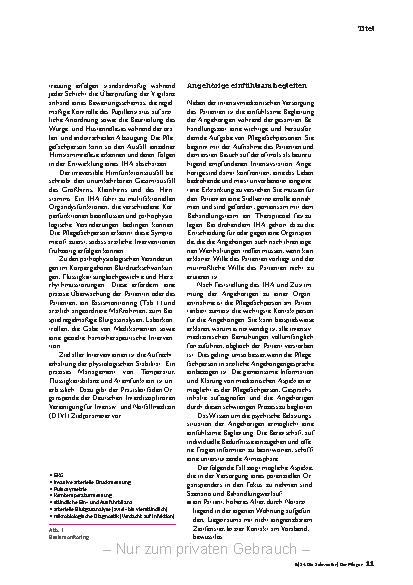 Vorschauseite 2: Professionelle Pflege des potenziellen Organspenders
