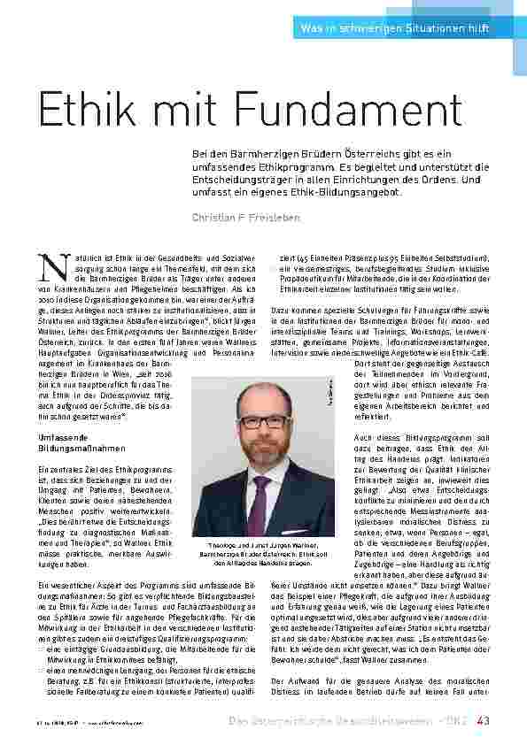 Vorschauseite 1: Ethik mit Fundament