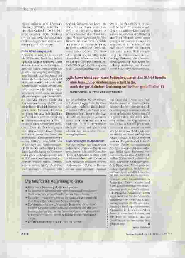 Vorschauseite 2: Die Zahl der Anträge nimmt zu