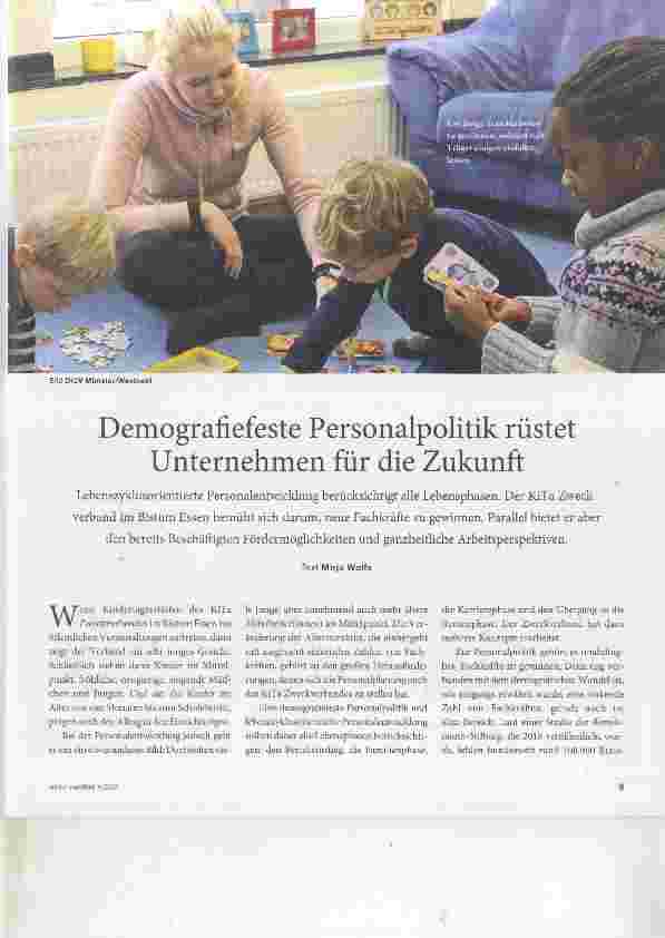 Vorschauseite 1: Demografiefeste Personalpolitik rüstet Unternehmen für die Zukunft