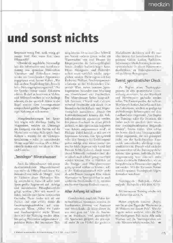Vorschauseite 2: Magnesium und sonst nichts