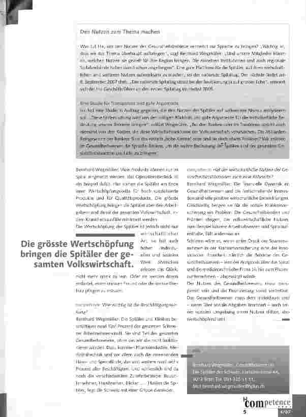 Vorschauseite 2: Husten die Spitäler, hat die Schweiz Grippe