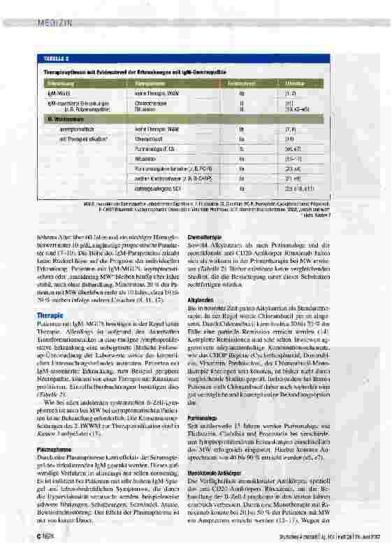 Vorschauseite 5: IgM-Gammopathie -Differenzialdiagnose, Klinik und Therapie