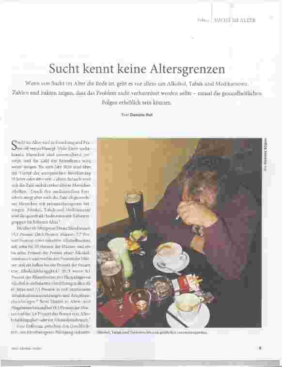 Vorschauseite 1: Sucht kennt keine Altersgrenzen
