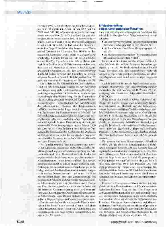 Vorschauseite 2: Psychosomatische Aspekte der Adipositaschirurgie