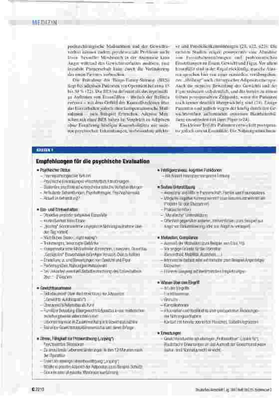 Vorschauseite 4: Psychosomatische Aspekte der Adipositaschirurgie