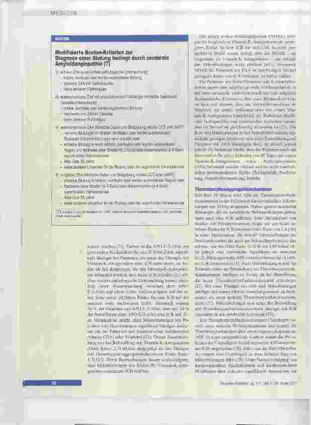 Vorschauseite 4: Zerebrale Amyloidangiopathie in der Schlaganfallmedizin