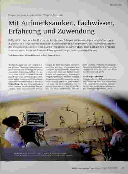 Vorschauseite 1: Mit Aufmerksamkeit, Fachwissen, Erfahrung und Zuwendung.