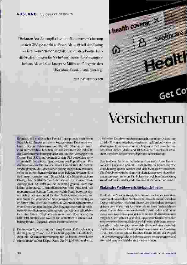 Vorschauseite 1: Versicherungspflicht fällt