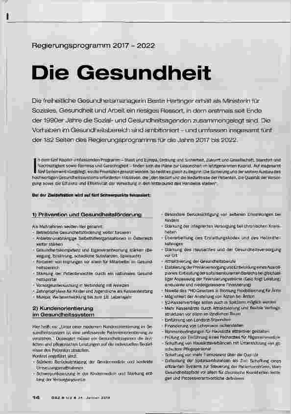 Vorschauseite 1: Die Gesundheit