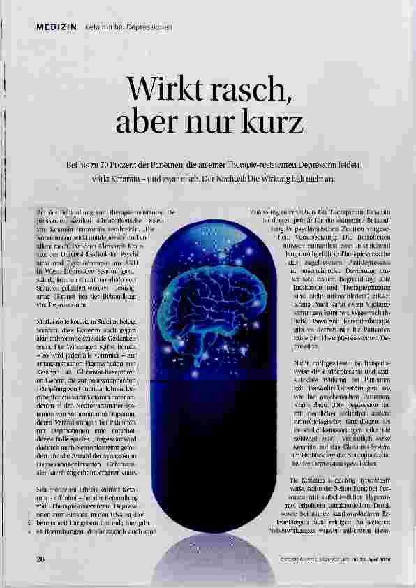 Vorschauseite 1: Wirkt rasch, aber nur kurz
