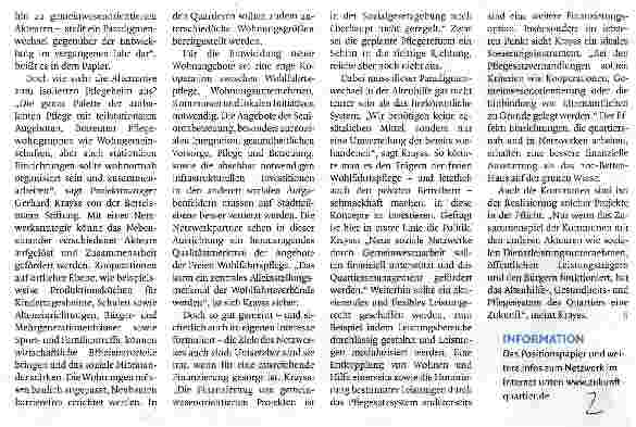 Vorschauseite 2: Die Zukunft liegt im Quartier