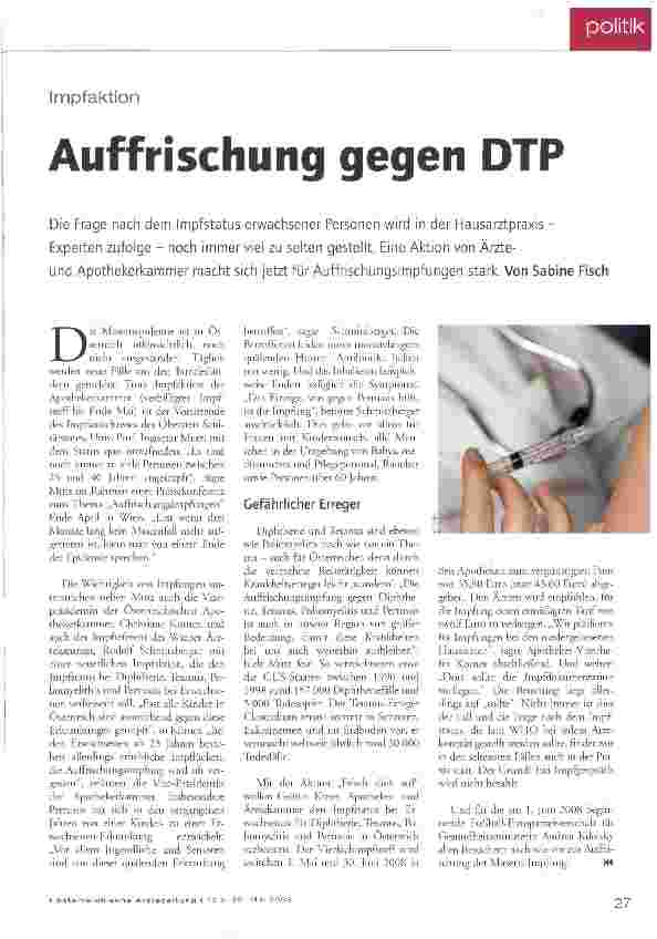 Vorschauseite 1: Auffrischung gegen DTP
