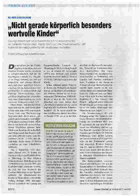 Vorschauseite 1: Nicht gerade körperlich besonders wertvolle Kinder