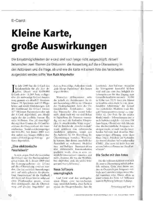 Vorschauseite 1: Kleine Karte, große Auswirkungen