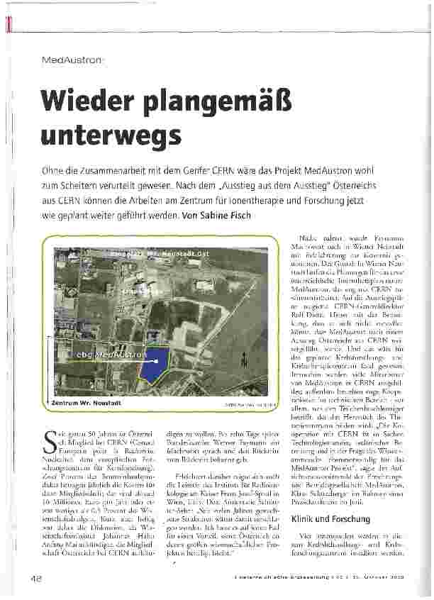 Vorschauseite 1: Wieder plangemäß unterwegs