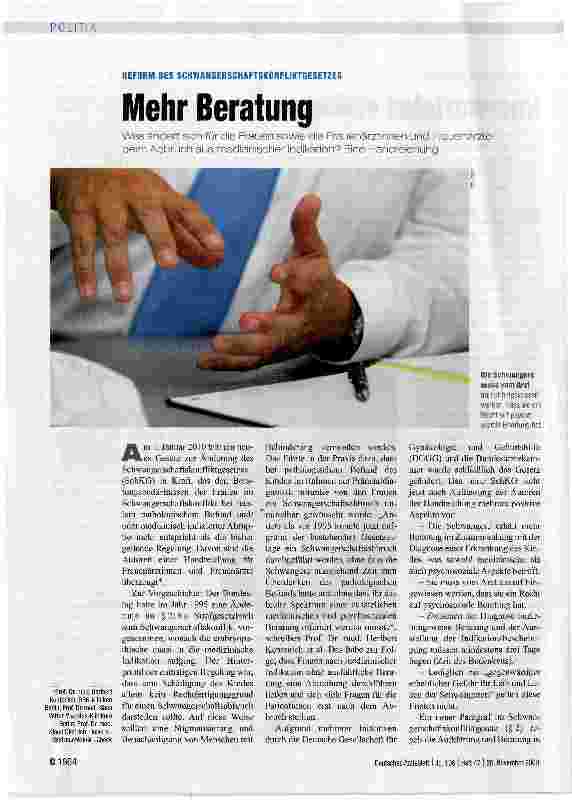 Vorschauseite 1: Mehr Beratung
