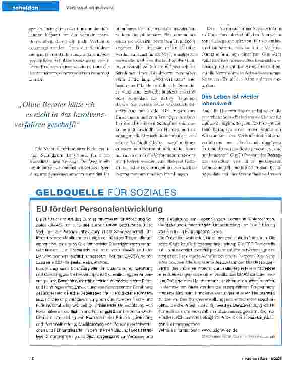 Vorschauseite 2: Schuldenbefreiung als Chance für einen Neubeginn