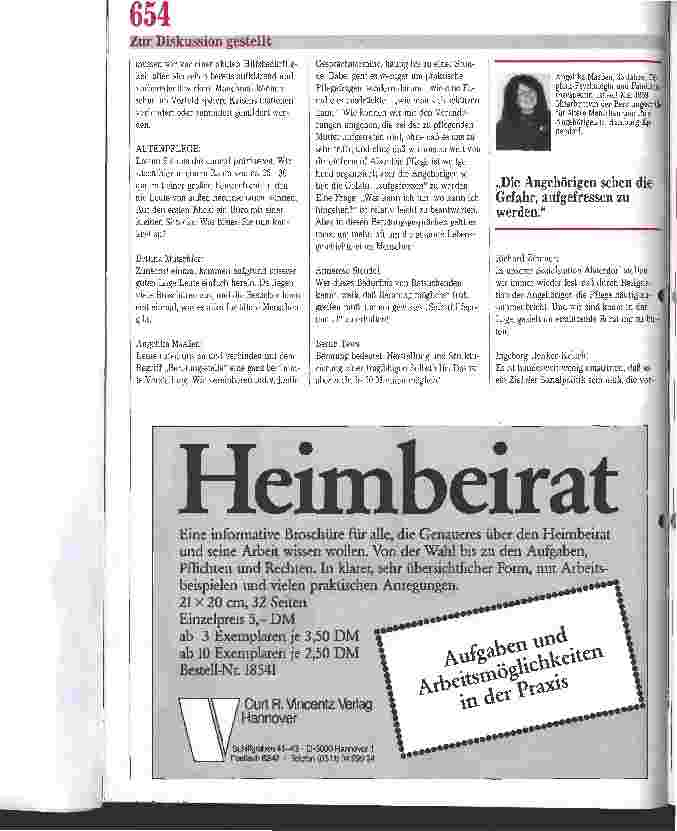 Vorschauseite 3: Diskussion: Angehörigenberatung