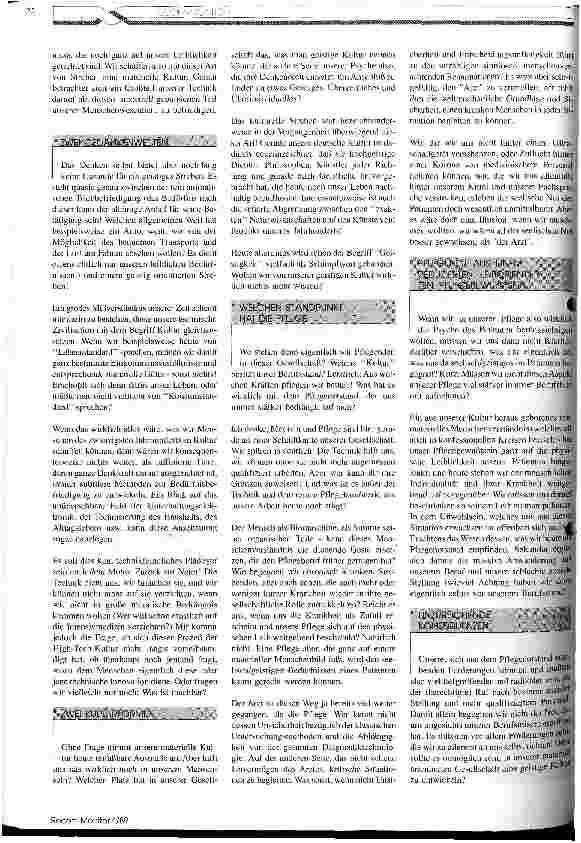 Vorschauseite 2: Der Pflegenotstand als Chance - oder zurück zu den Wurzeln der Identität unseres Berufsstandes