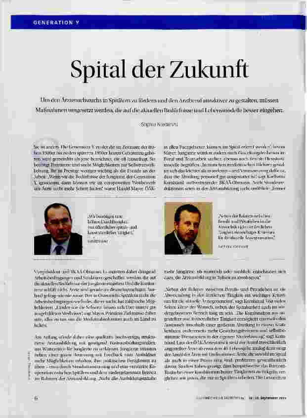 Vorschauseite 1: Spital der Zukunft