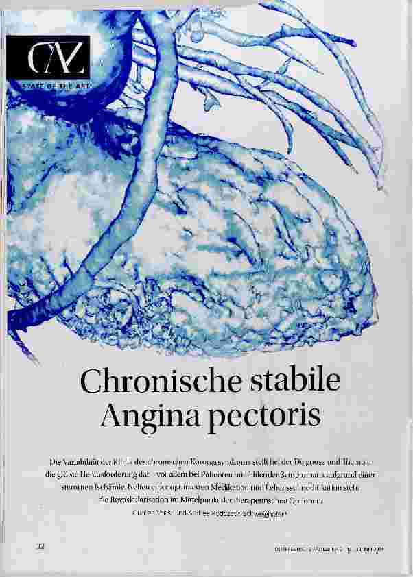 Vorschauseite 1: Chronische stabile Angina pectoris