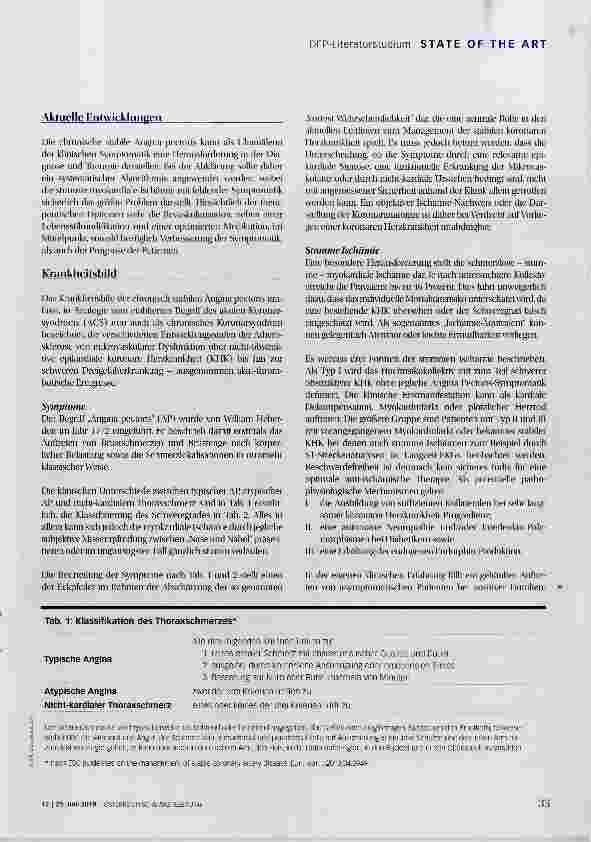 Vorschauseite 2: Chronische stabile Angina pectoris