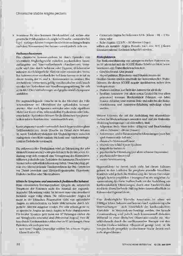 Vorschauseite 3: Chronische stabile Angina pectoris