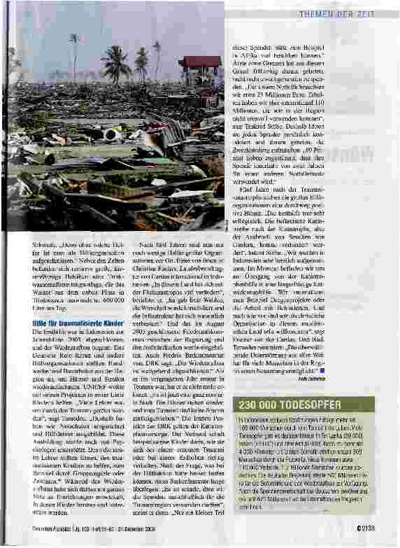 Vorschauseite 2: „Der Wiederaufbau ist abgeschlossen