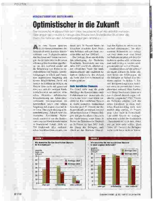 Vorschauseite 1: Optimistischer in die Zukunft