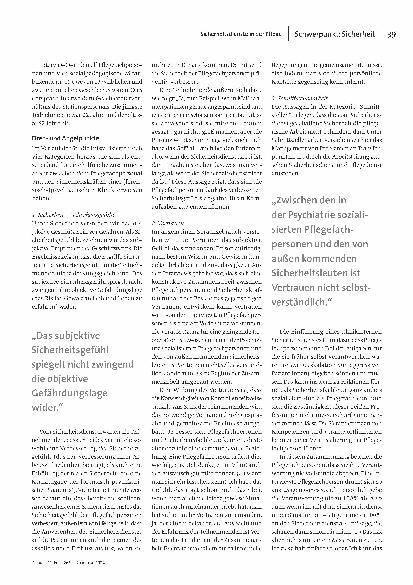 Vorschauseite 2: Vertrauen und Eigenverantwortung: Auswirkungen von Sicherheitsdiensten auf das Sicherheitsgefühl des Pflegedienstes