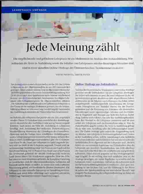 Vorschauseite 1: Jede Meinung zählt.
