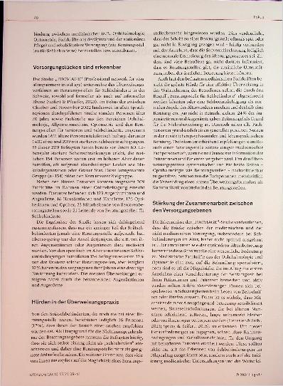 Vorschauseite 2: Überweisungslücken bei älteren Personen mit Sehproblemen