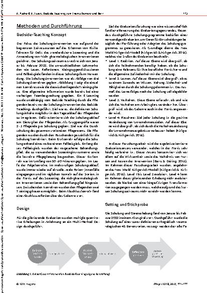 Vorschauseite 3: Bedside-Teaching zum Thema Demenz und Delir Entwicklung, Implementierung und Evaluation im Akutspital