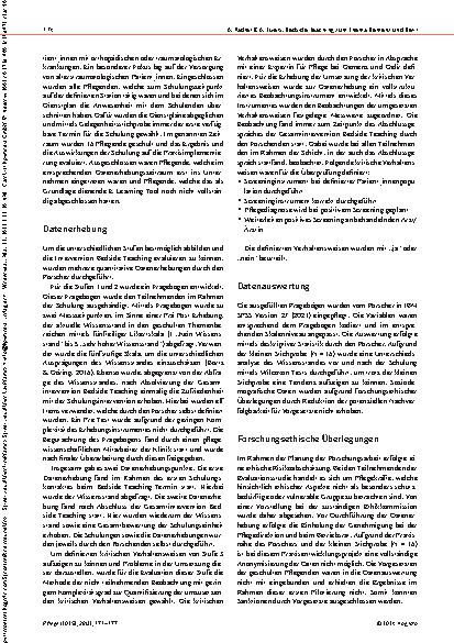 Vorschauseite 4: Bedside-Teaching zum Thema Demenz und Delir Entwicklung, Implementierung und Evaluation im Akutspital