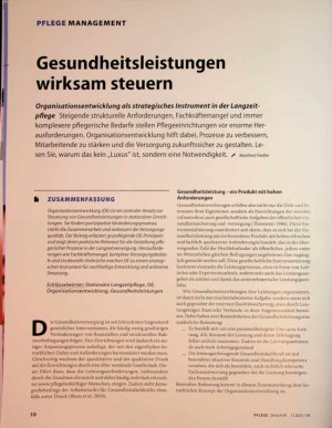 Vorschauseite 1: Gesundheitsleistungen wirksam steuern