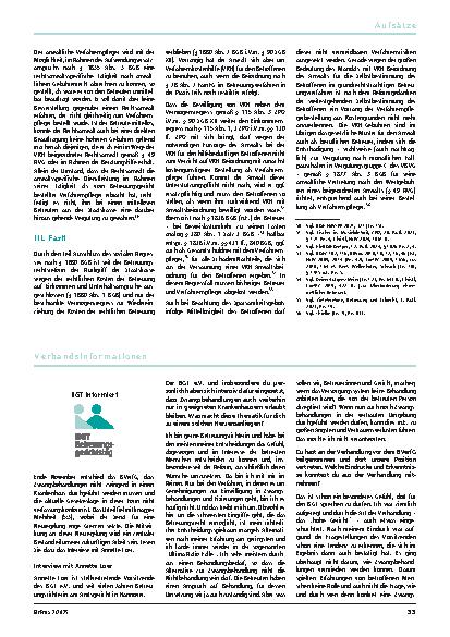 Vorschauseite 5: Zur Anwaltsvergütung in Betreuungssachen beim Regressausschluss wegen Mittellosigkeit – Sparsamkeitsgebot versus anwaltliche Unterstützungspflicht