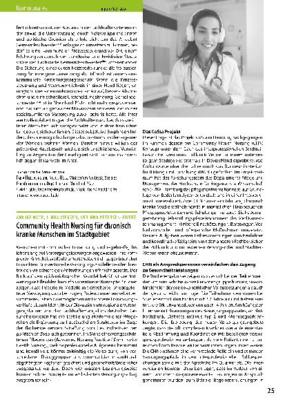 Vorschauseite 1: Community Health Nursing für chronisch kranke Menschen im Stadtgebiet