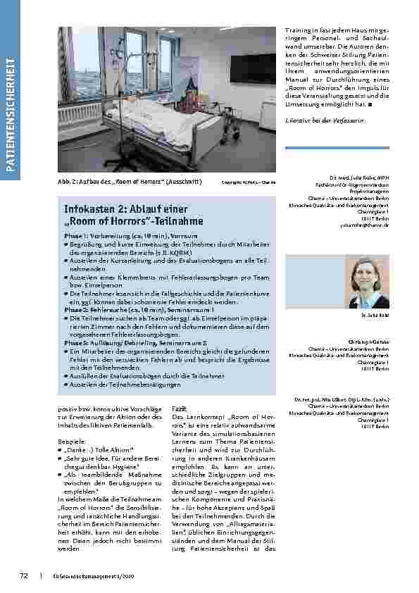 Vorschauseite 3: Patientensicherheit lernen: Bericht aus der Praxis