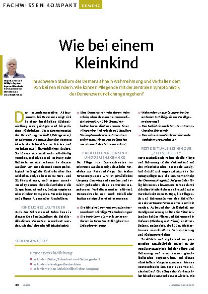Vorschauseite 1: Wie bei einem Kleinkind.