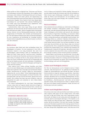 Vorschauseite 2: Aus der Praxis für die Praxis (44): Fachzeitschriften nutzen