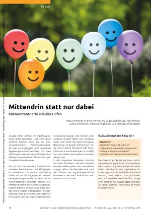 Vorschauseite 1: Mittendrin statt nur dabei Klientenzentrierte visuelle Hilfen