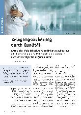 Vorschauseite 1: Belegungssicherung durch Qualität