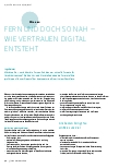 Vorschauseite 1: Fern und doch so nah - wie Vertrauen digital entsteht