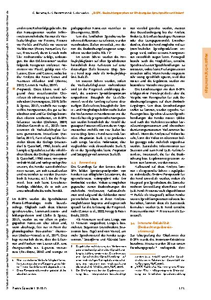 Vorschauseite 4: „B-SPK: Beobachtungssystem zur Erhebung des Sprachprofils von Kindern“ – ein Instrument zur Spontansprachanalyse
