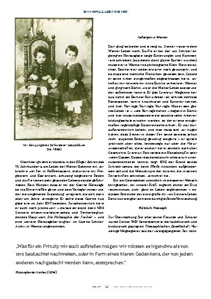 Vorschauseite 4: „Steiner war der größte mündliche Philosoph des 20. Jahrhunderts. “ Sein Leben